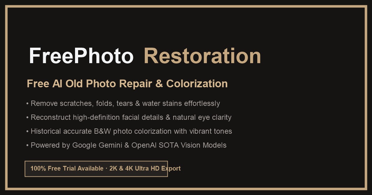 Macro zoom comparison showing blurry low resolution vintage face enhanced with crystal clear AI super-resolution